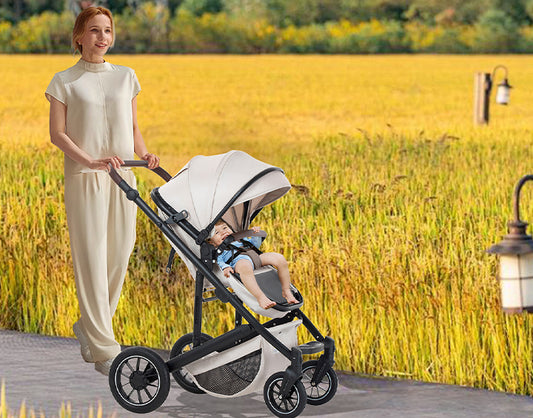 Super Shock Absorption, Like Walking on the Ground! 516 Strollers for Baby's Protection