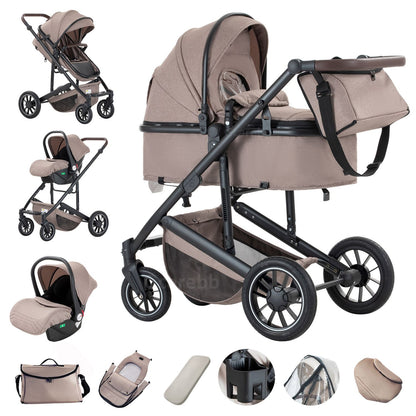 Foldable Portable Infant Stroller with Adjustable Handle for 0-4 Newborn