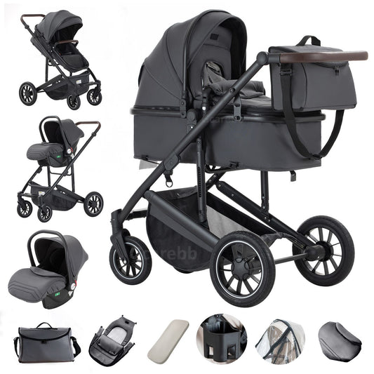 Foldable Portable Infant Stroller with Adjustable Handle for 0-4 Newborn